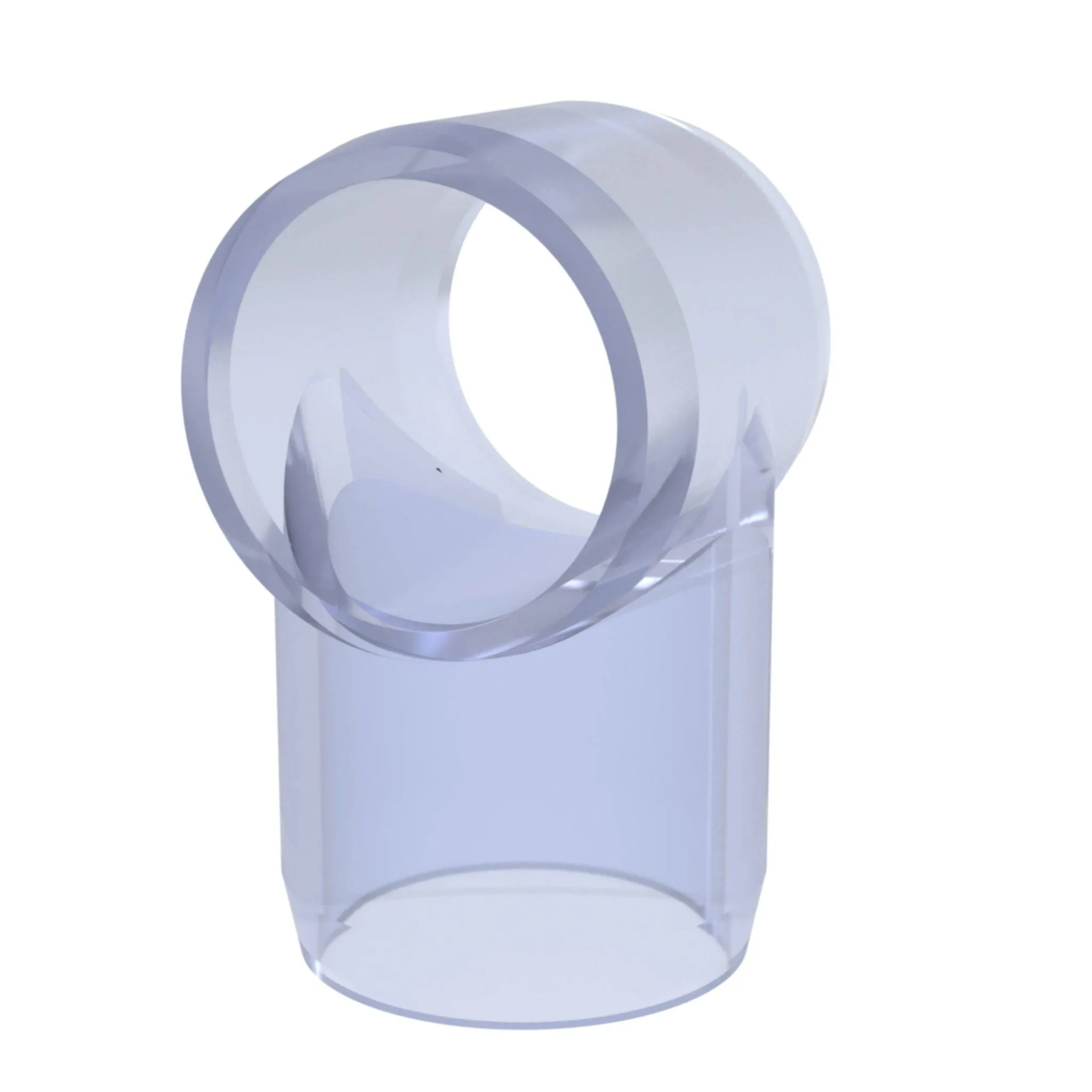 1/2 in. Slip Sling PVC Tee, Furniture Grade - Clear