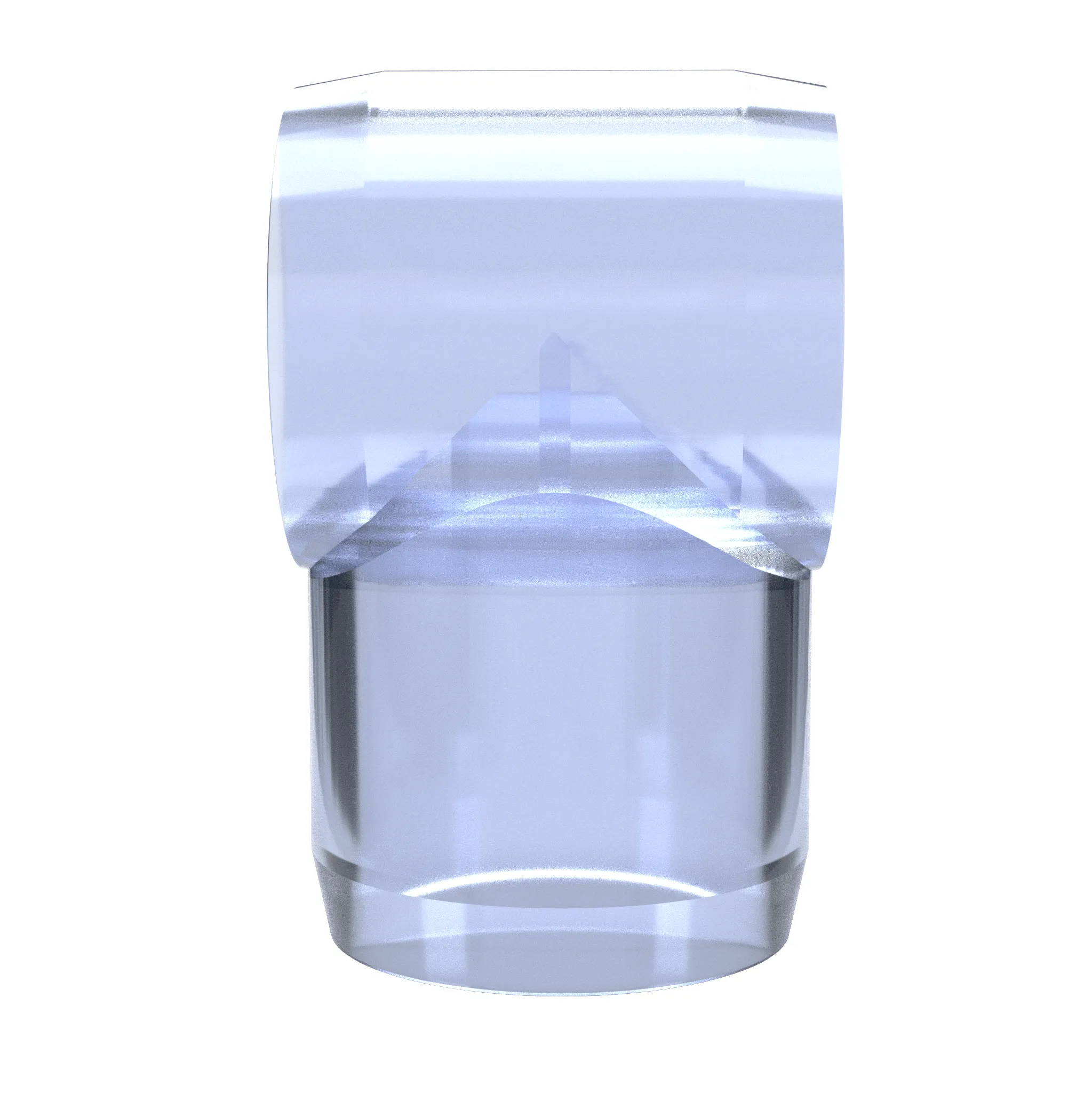 1/2 in. Slip Sling PVC Tee, Furniture Grade - Clear
