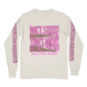 Ball Park Music / Don't Stress Longsleeve (Ecru)