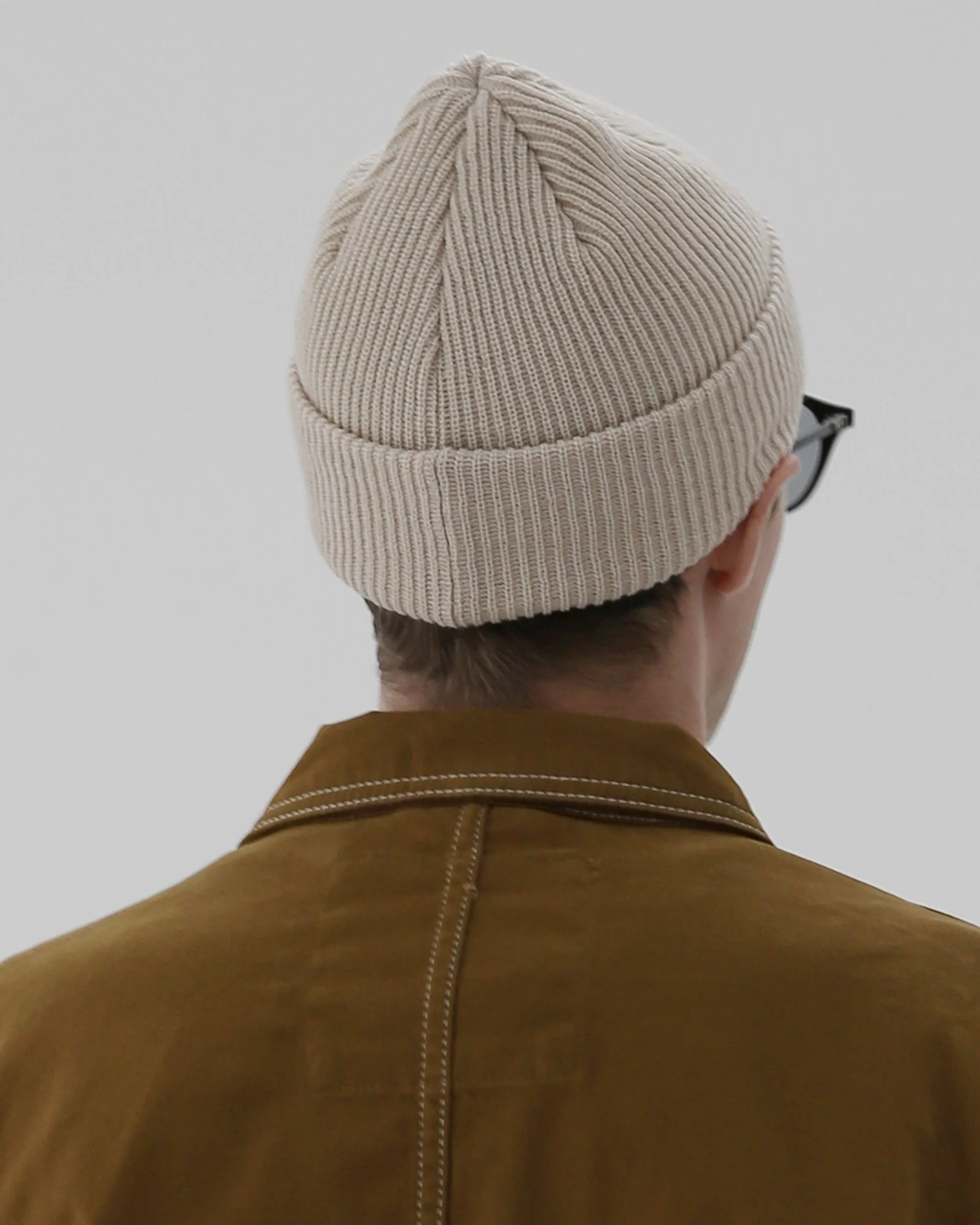 BEANIE / LONG TAIL / BOX LOGO / F OATMEAL