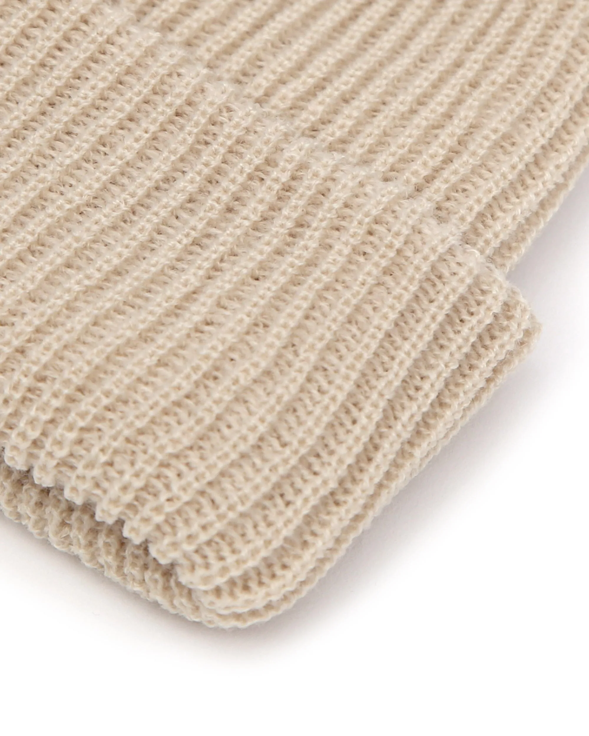 BEANIE / LONG TAIL / BOX LOGO / F OATMEAL