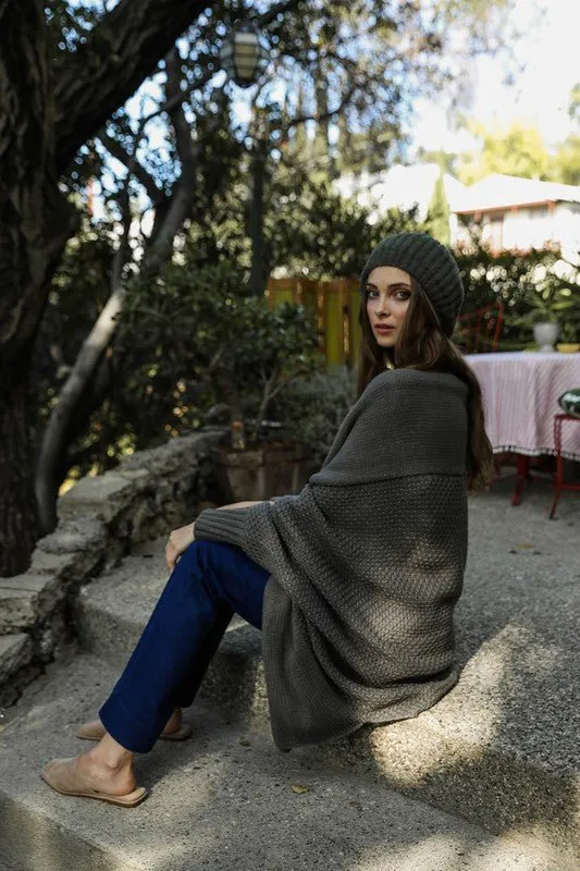 Boucle Rib Knit Berets Hat