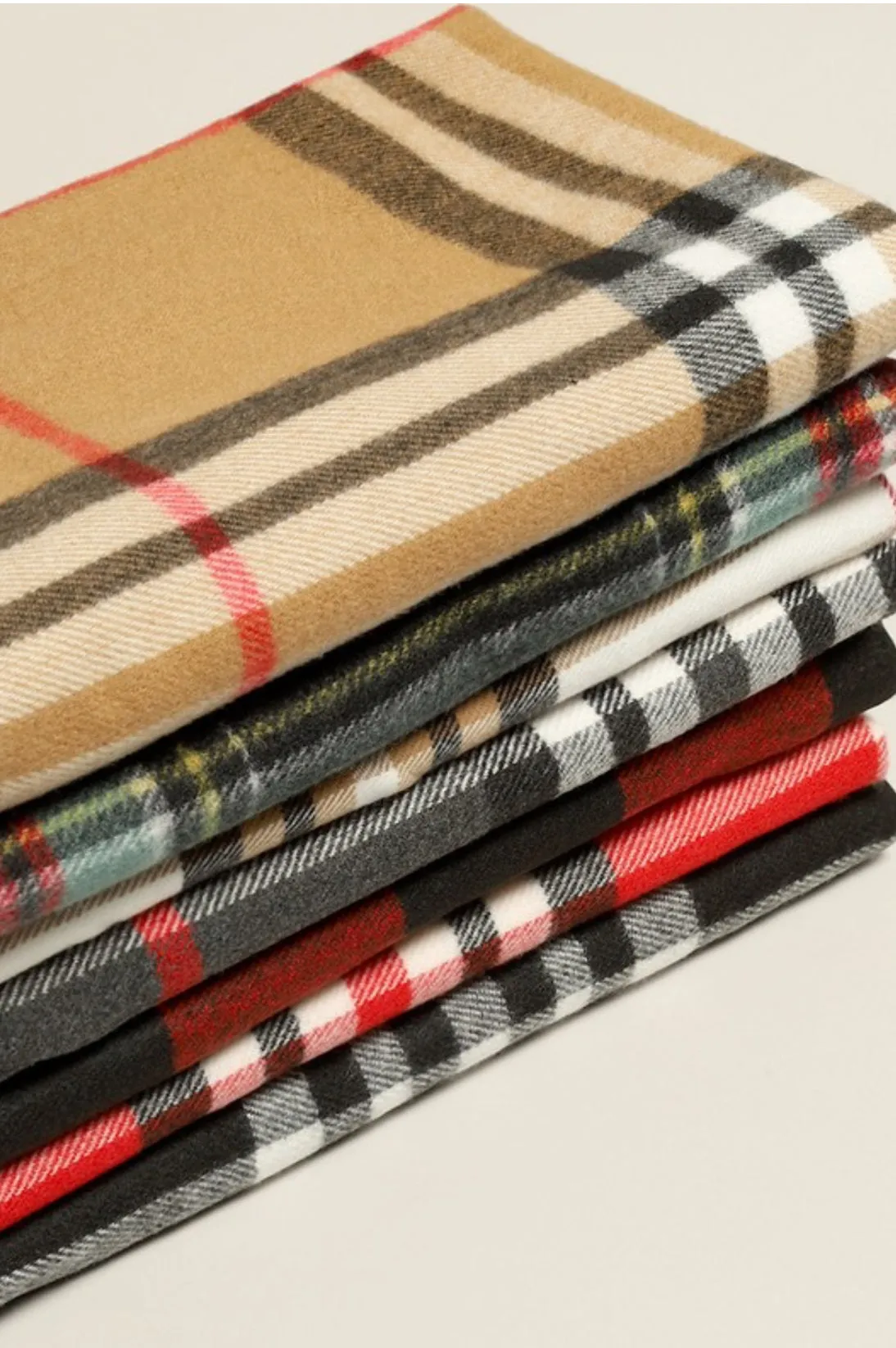 Cashmere Feel Plaid Scarf- Cran. Spice