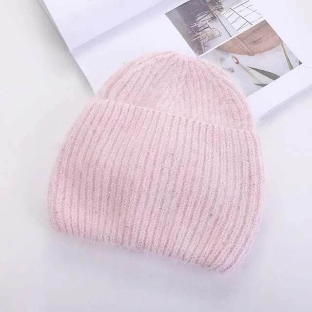 CERINA Design Collection Women's Winter Plush Fur Cashmere Beanie Hat