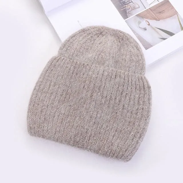 CERINA Design Collection Women's Winter Plush Fur Cashmere Beanie Hat