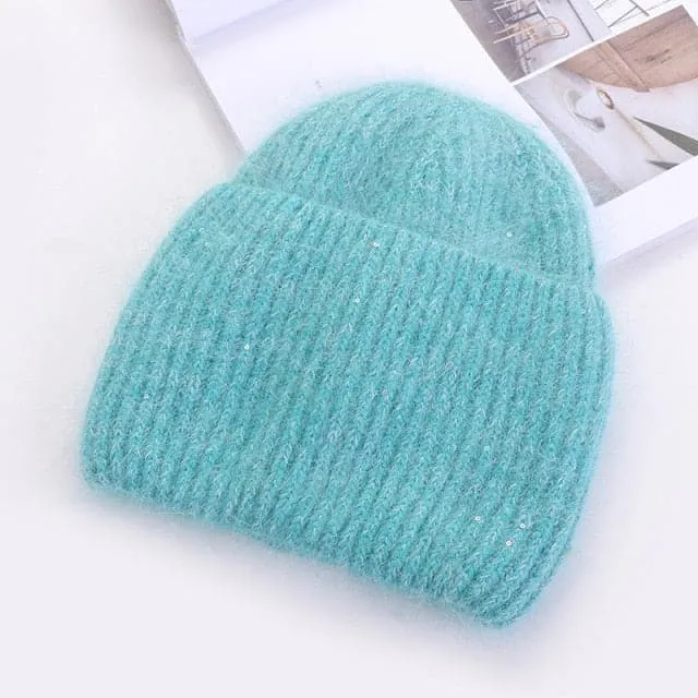 CERINA Design Collection Women's Winter Plush Fur Cashmere Beanie Hat