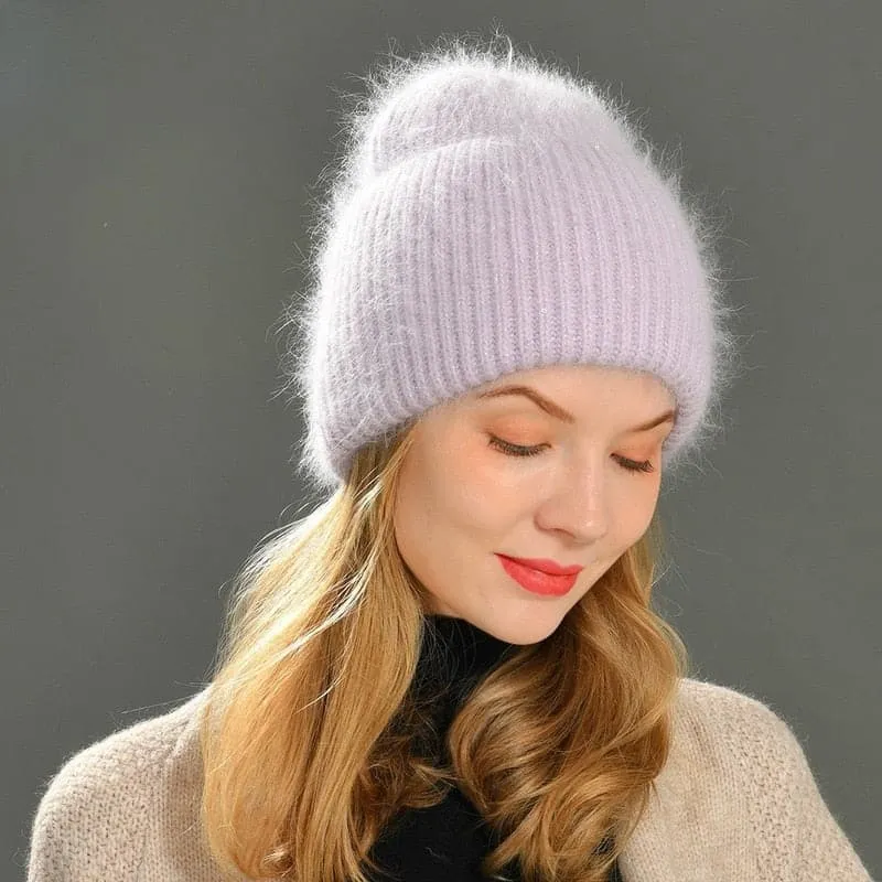 CERINA Design Collection Women's Winter Plush Fur Cashmere Beanie Hat