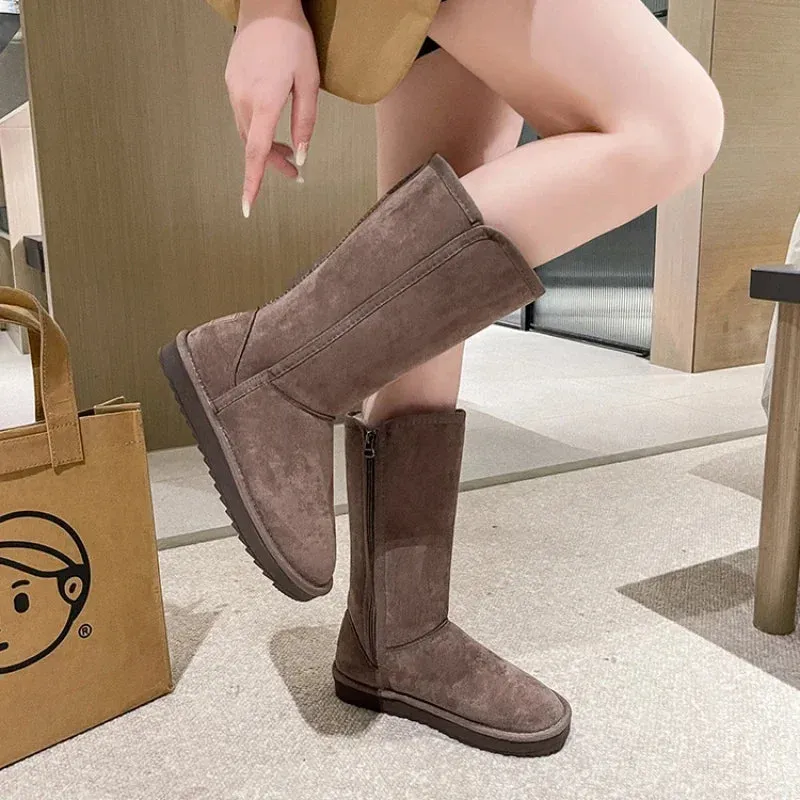 Comfortable Flat Winter Ankle Boots With Zipper for Women | Ideal for Winter