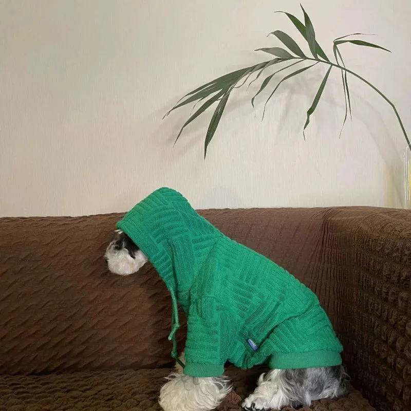 Designer Comfort: Fashion Hoodie for Dogs - Cozy Cotton Sweatshirt for French Bulldogs, Ensuring Warmth and Winter Style