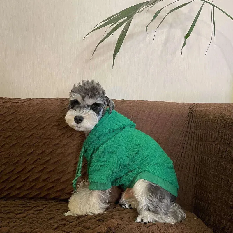 Designer Comfort: Fashion Hoodie for Dogs - Cozy Cotton Sweatshirt for French Bulldogs, Ensuring Warmth and Winter Style