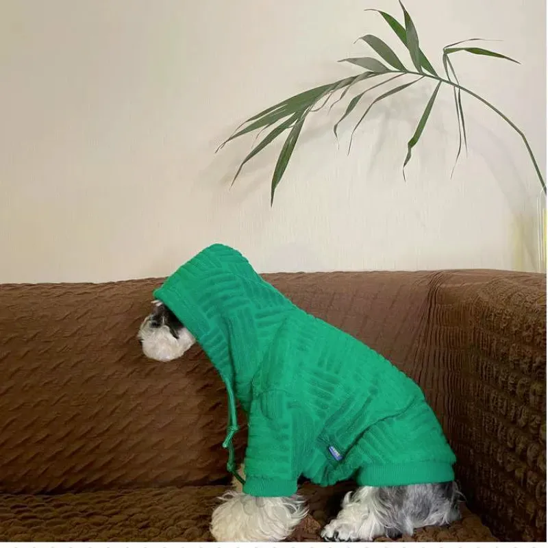 Designer Comfort: Fashion Hoodie for Dogs - Cozy Cotton Sweatshirt for French Bulldogs, Ensuring Warmth and Winter Style