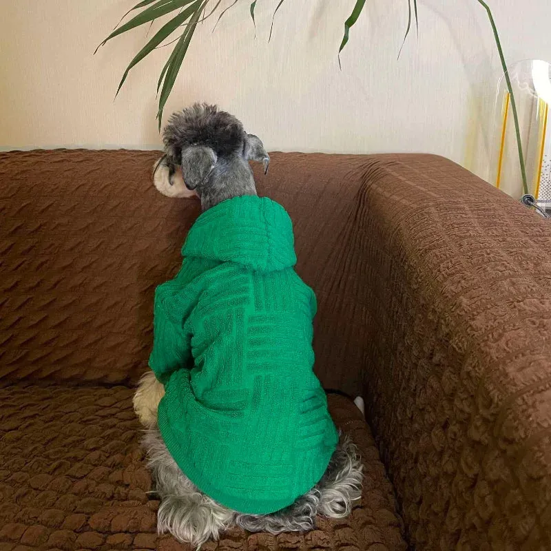 Designer Comfort: Fashion Hoodie for Dogs - Cozy Cotton Sweatshirt for French Bulldogs, Ensuring Warmth and Winter Style
