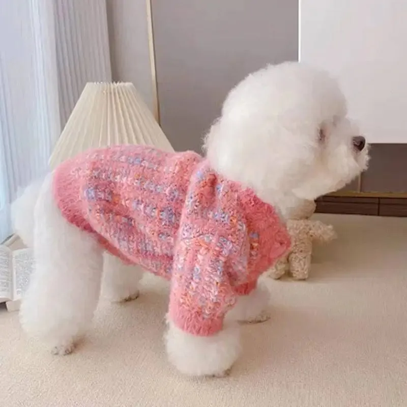Elk Fashion Winter Sweater Cardigan for Small Pets - Heartwarming Style for Cute Cats and Dogs, Ideal for Chihuahuas