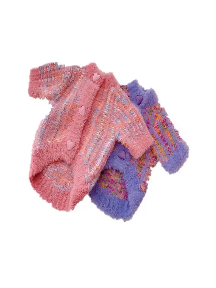 Elk Fashion Winter Sweater Cardigan for Small Pets - Heartwarming Style for Cute Cats and Dogs, Ideal for Chihuahuas