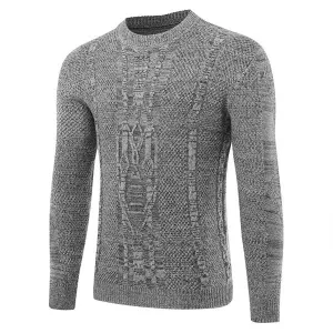 Fall Winter Jacquard Casual Sweater