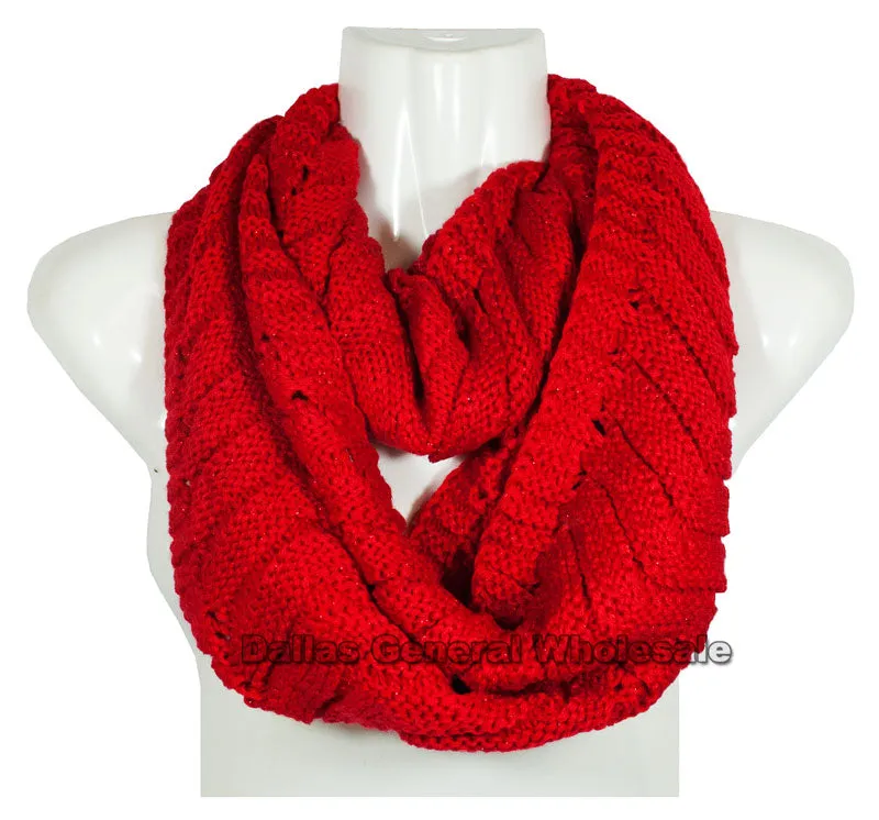 Girls Knitted Fashion Infinity Scarf Wholesale