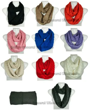 Girls Knitted Fashion Infinity Scarf Wholesale