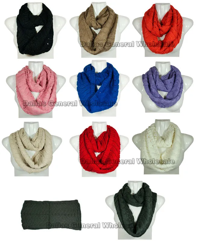 Girls Knitted Fashion Infinity Scarf Wholesale