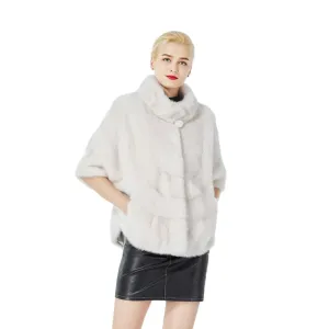 High-End Mink Mandarin Collar Coat