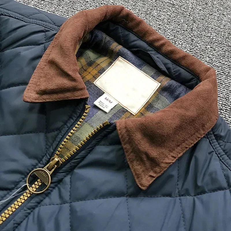 Men's Comfortable Zippered Winter Jacket with Pockets | Ideal for Autumn/Winter