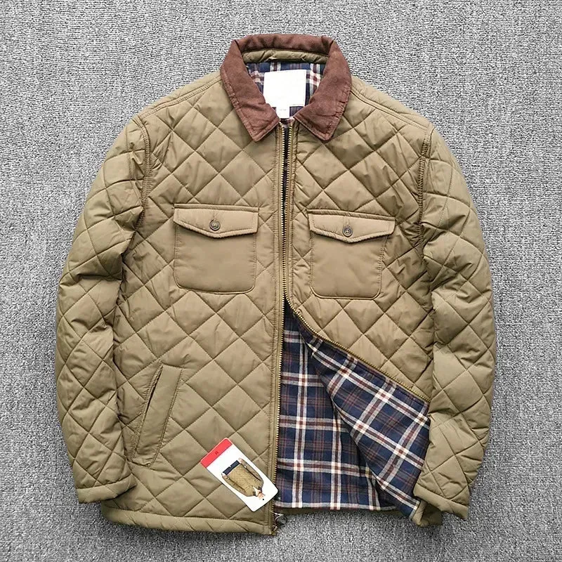 Men's Comfortable Zippered Winter Jacket with Pockets | Ideal for Autumn/Winter