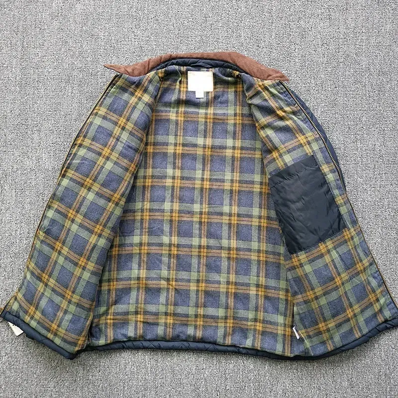 Men's Comfortable Zippered Winter Jacket with Pockets | Ideal for Autumn/Winter