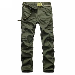 Mens Muti-Pockets Cargo Pants