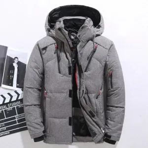 Mens Thick Warm Coat Winter Jacket with Fur Lining and Hood | Ideal for Winter