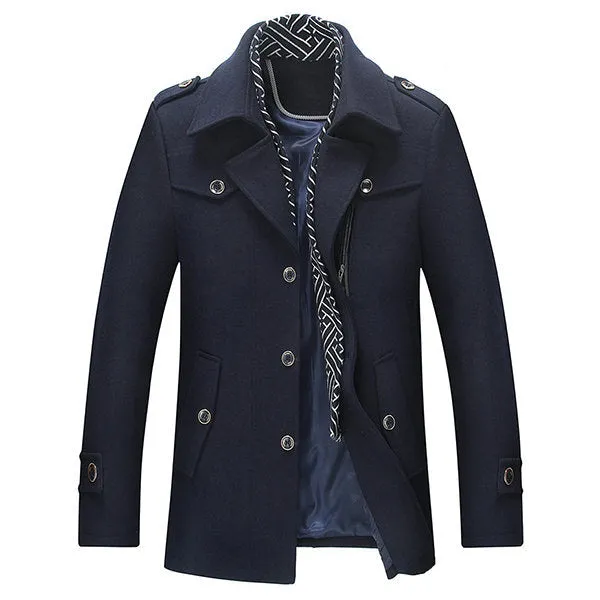 Mid Long Wool Overcoat