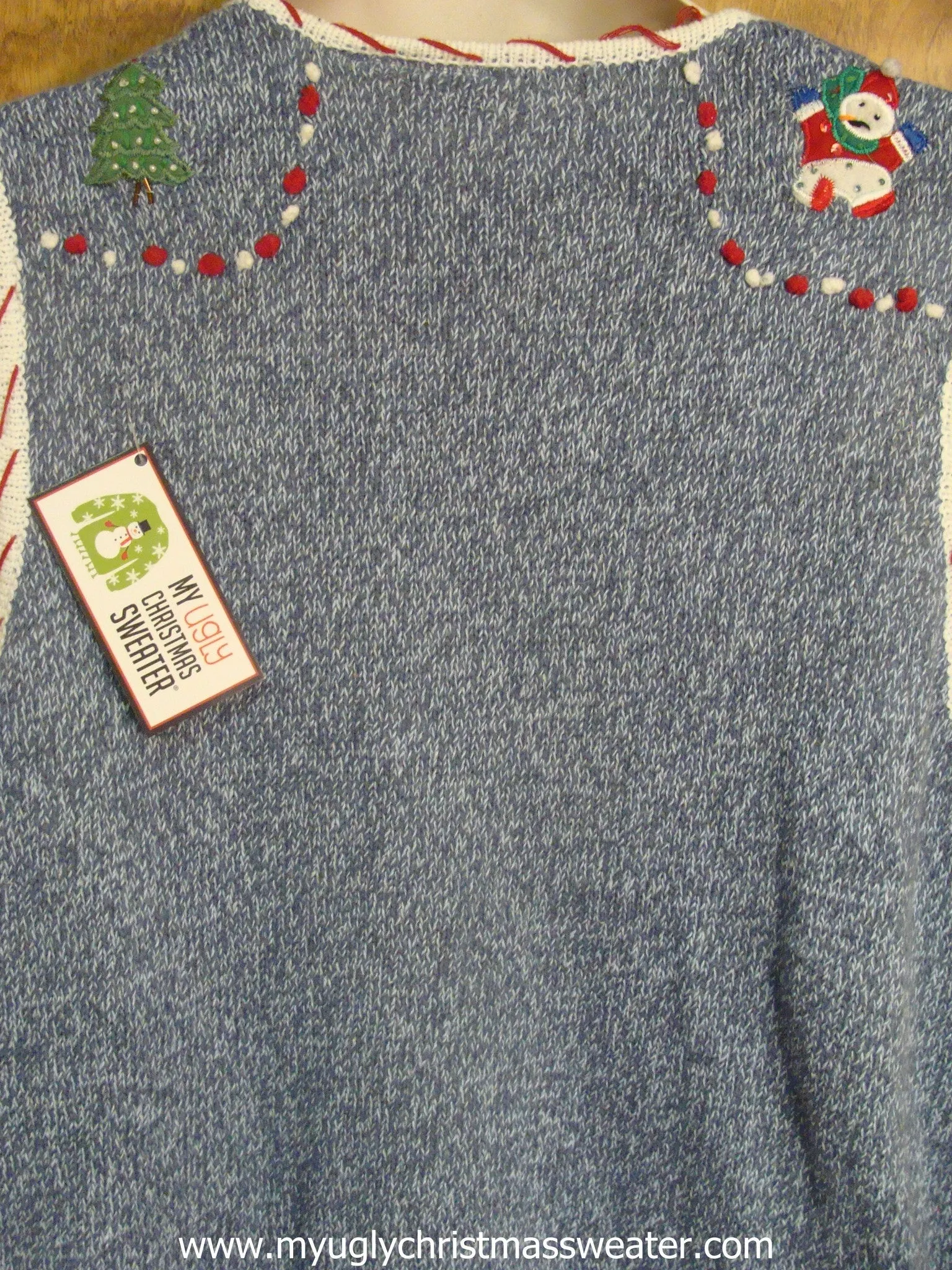 Playing Snowmen Ugly Christmas Sweater Vest