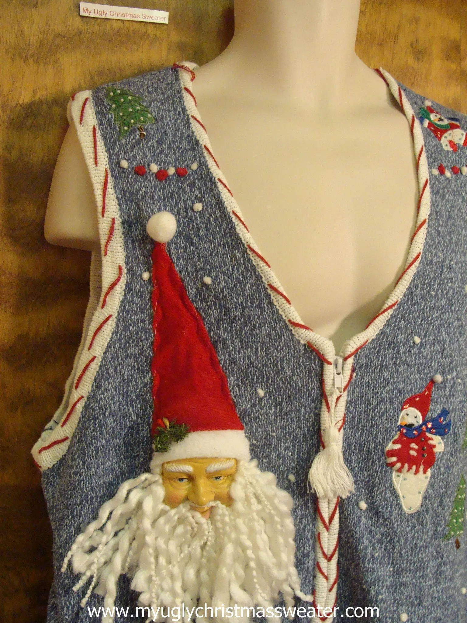 Playing Snowmen Ugly Christmas Sweater Vest