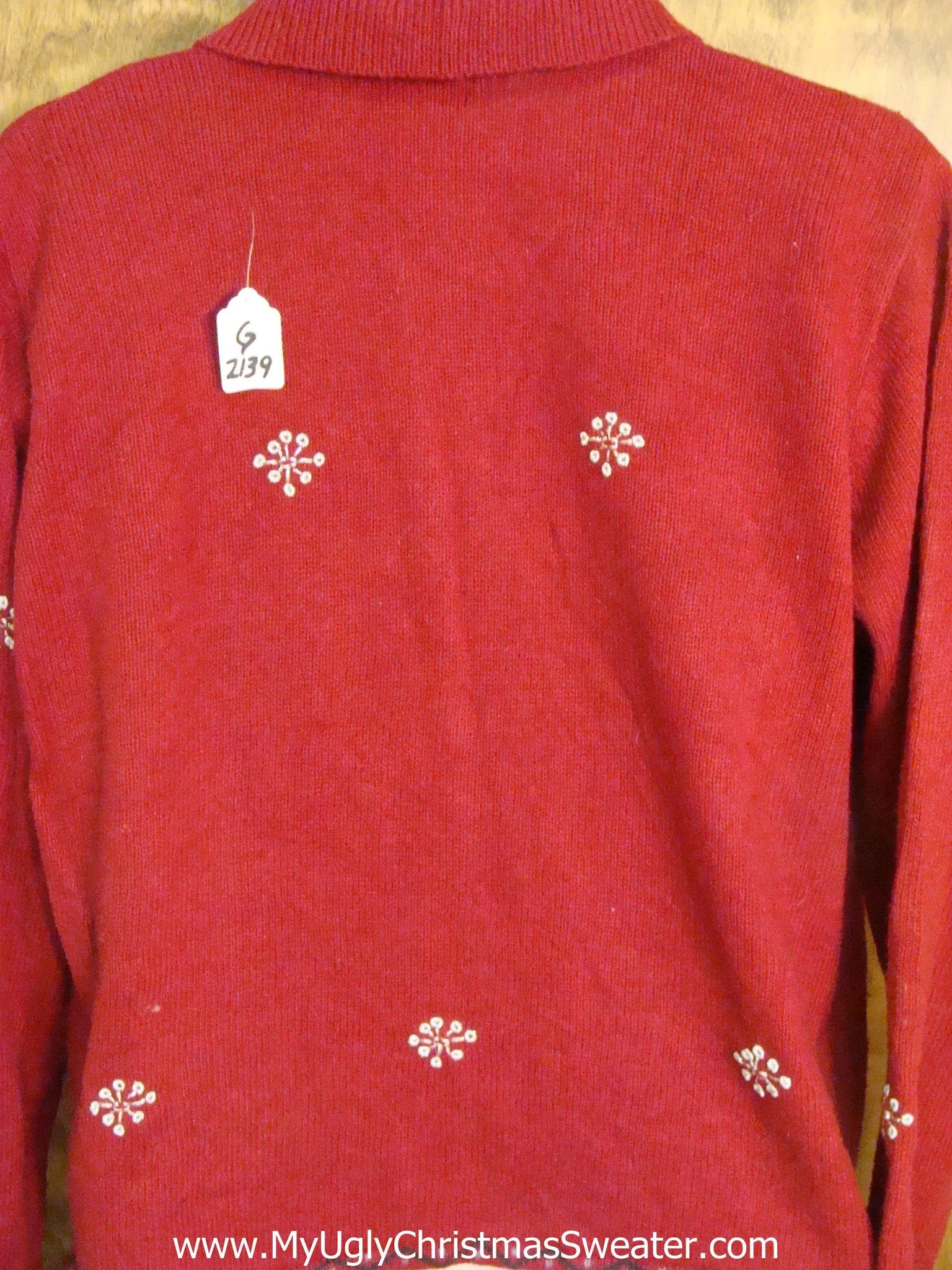 Snowglobe Themed Light Up Ugly Xmas Sweater