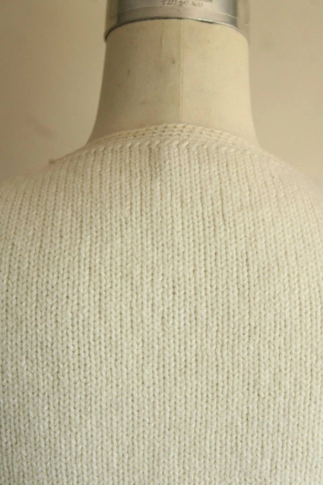 Vintage 1960s Yellow and White Crocheted Wool Sleeveless Sweater