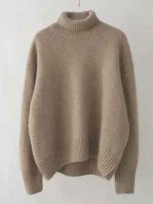 Women's Casual Soft Knitted Turtleneck Jumper | Ideal for Autumn/Winter