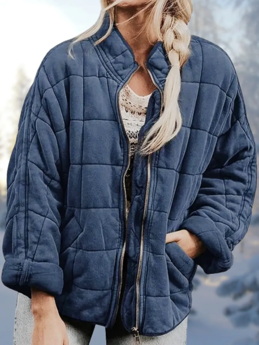 Women's Casual Zippered Warm Oversize Winter Jacket | Perfect for Casual Days