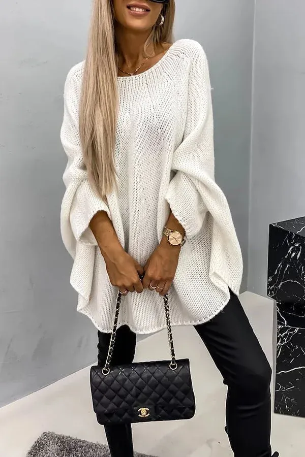 Women's Oversized Cashmere Jumper with Minimalist Design | Ideal for Autumn/Winter