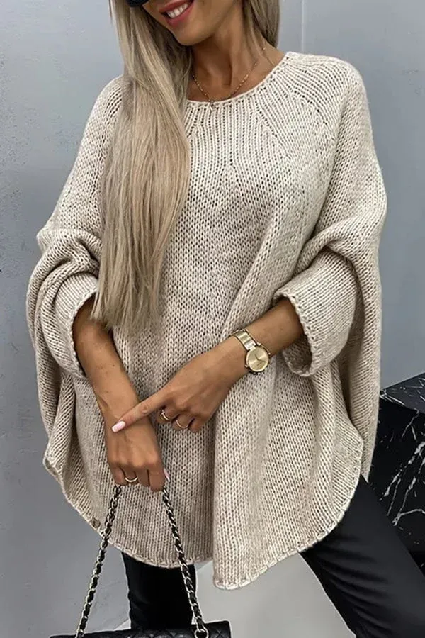 Women's Oversized Cashmere Jumper with Minimalist Design | Ideal for Autumn/Winter