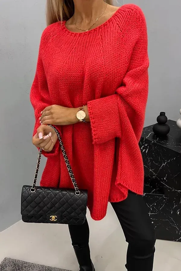 Women's Oversized Cashmere Jumper with Minimalist Design | Ideal for Autumn/Winter